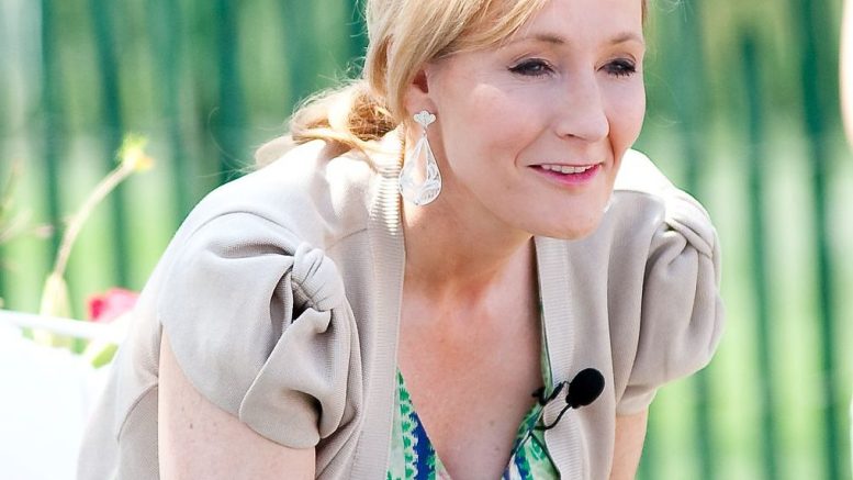 J.K. Rowling, one of the authors of Harry Potter and the Cursed Child at the White House. Photo via WIKIMEDIA COMMONS